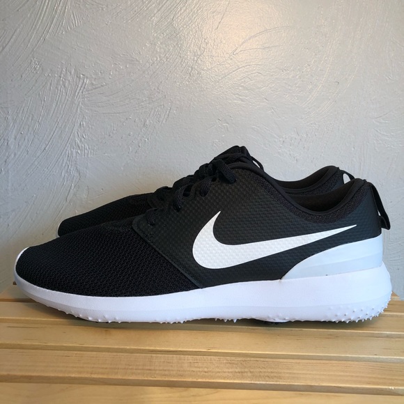 Nike Roshe Golf Shoes Black White AA1837-001 NEW - Picture 7 of 11